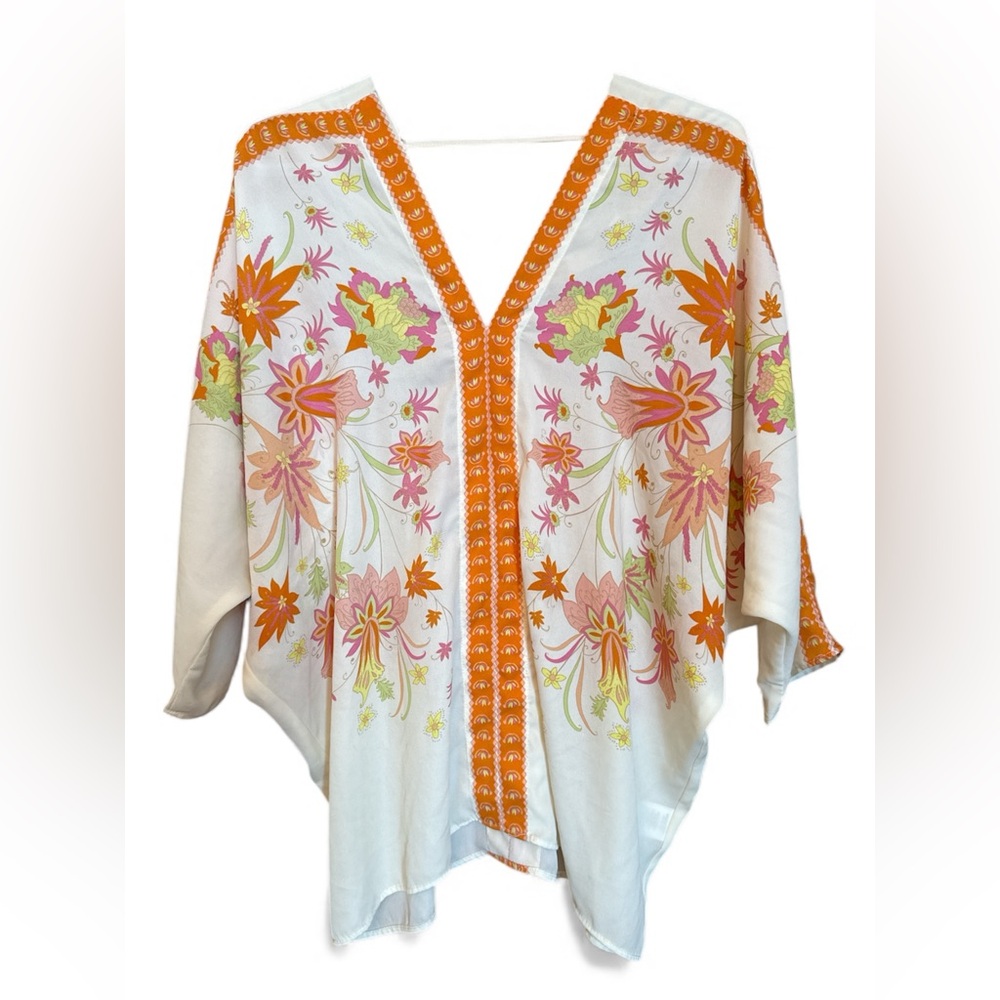 Rose & Olive Floral Top with Pink and Yellow